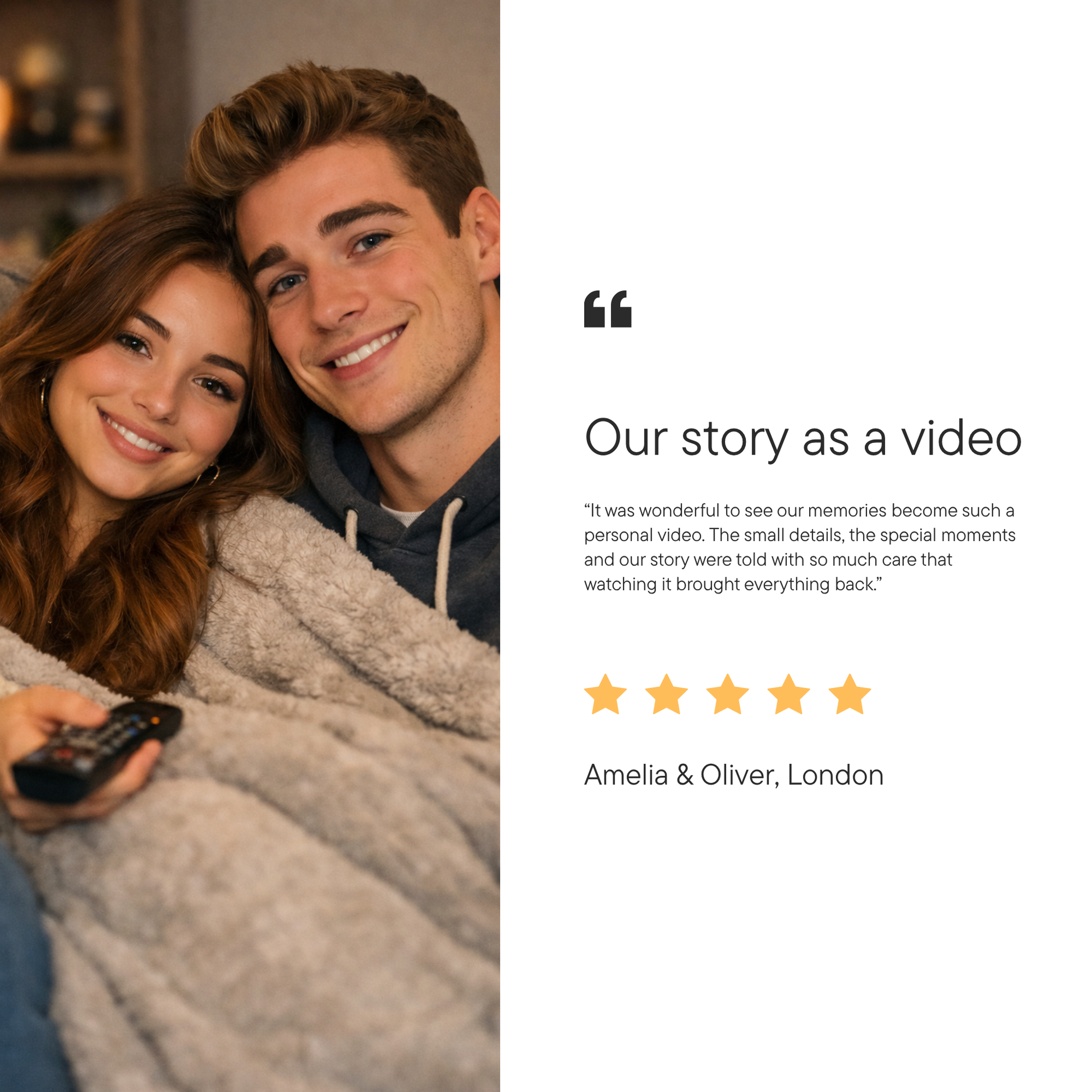 Your Love Story as a Video