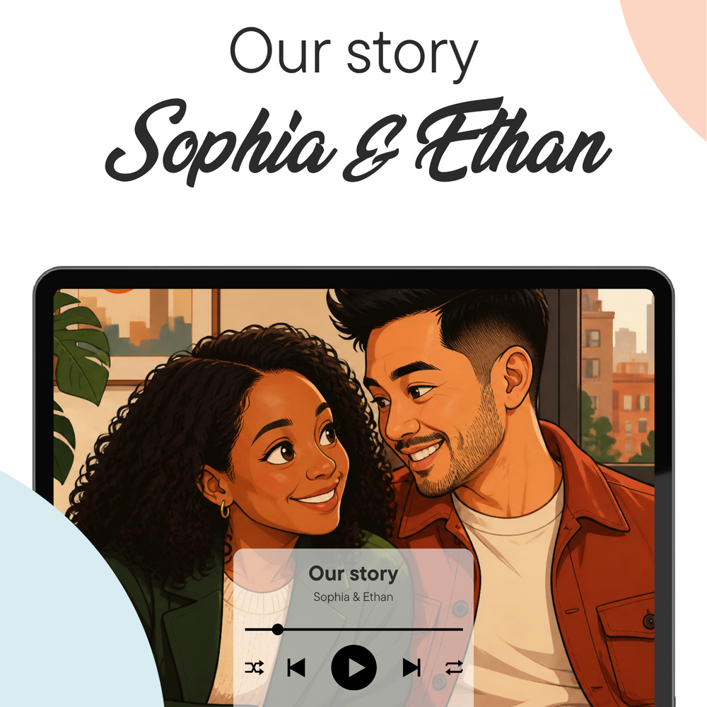 Your Love Story as a Video – personalized couple story video preview